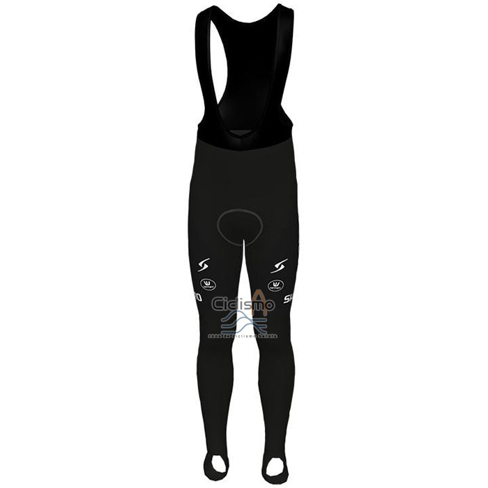 Lotto-kern Haus Ropa Ciclismo Culotte Largo 2021 Hombre Mangas Largas Negro AMarillo